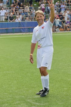 Patrick Bach,Kicken mit Herz the charity football match in aid of the UKE children's ward in the stadium of SC Victoria,Hamburg,08.09.2024