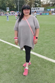 Melanie Thiele,Kicken mit Herz the charity football match in aid of the UKE children's ward in the stadium of SC Victoria,Hamburg,08.09.2024