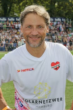 Patrick Bach,Kicken mit Herz the charity football match in aid of the UKE children's ward in the stadium of SC Victoria,Hamburg,08.09.2024