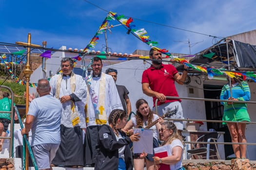 Berlenga island, Portugal: June 22, 2024: Festival in Honor of Saint John the Baptist, in Berlenga island, Peniche. Portugal