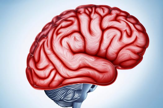 Illustration of the human brain.