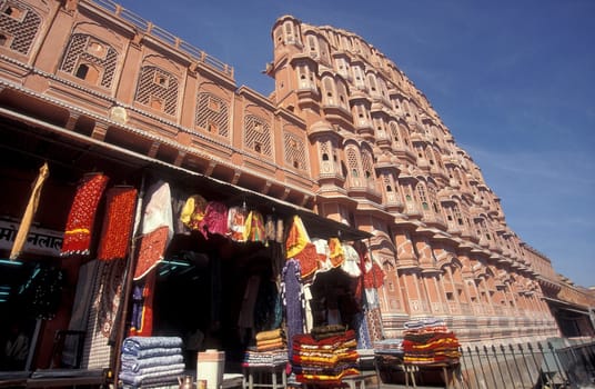 the Jaipur city palace in the City of Jaipur in the Province of Rajasthan in India.  India, Jaipur, January, 1998
