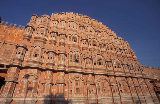 the Jaipur city palace in the City of Jaipur in the Province of Rajasthan in India.  India, Jaipur, January, 1998