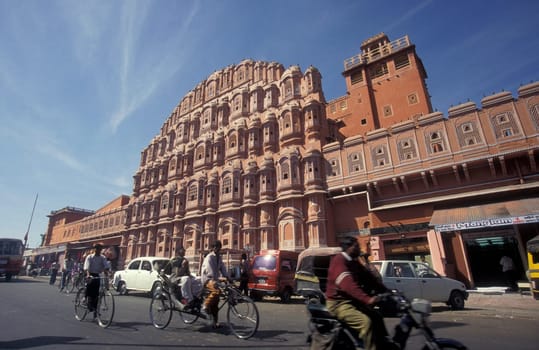 the Jaipur city palace in the City of Jaipur in the Province of Rajasthan in India.  India, Jaipur, January, 1998