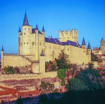 Castle Alcazar in Segovia, Spain