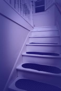 Going upstairs in a 100 year old house.