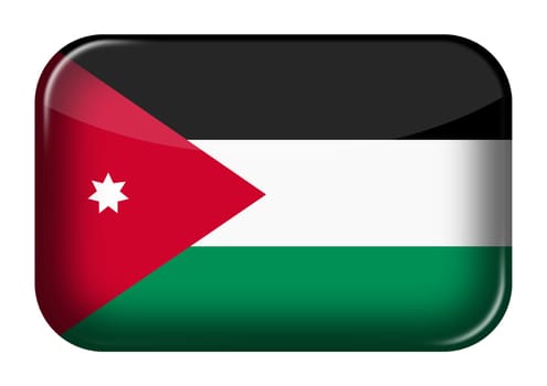 A Kingdom of Jordan web icon rectangle button with clipping path