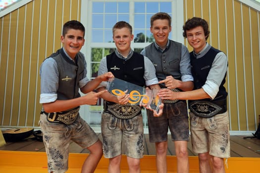 The group "Brennholz"" became the winner of the summer hit parade in the ARD TV program ""Immer wieder sonntags""."
