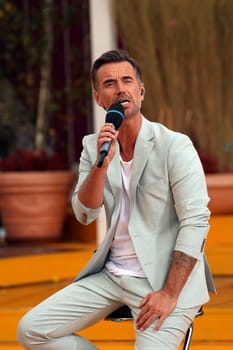 Florian Silbereisen (singer / musician / entertainer) in the ARD TV show "Immer wieder sonntags""."