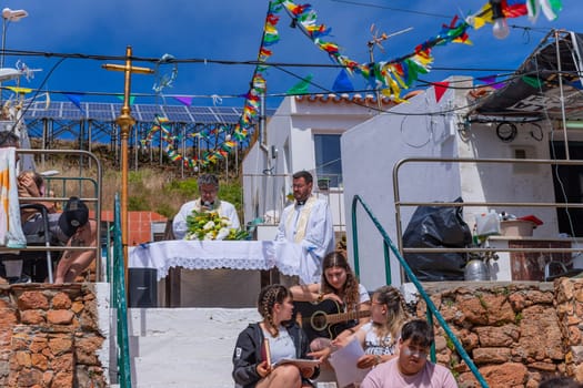 Berlenga island, Portugal: June 22, 2024: Festival in Honor of Saint John the Baptist, in Berlenga island, Peniche. Portugal