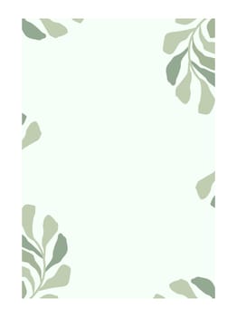 Creative background Abstract modern geometric with floral for planner, notebook. Trendy sheet design. Empty printable poster page with customized copy space