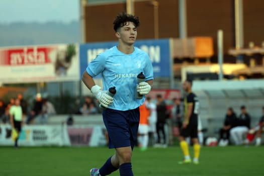 Goalkeeper Hannes Ablaß (VfR Hausen) at the SBFV Cup round of 16 23/24: VfR Hausen- - FC 08 Villingen