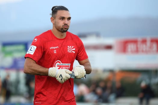 Goalkeeper Andrea Hoxha (FC 08 Villingen) at the SBFV Cup round of 16 23/24: VfR Hausen- - FC 08 Villingen