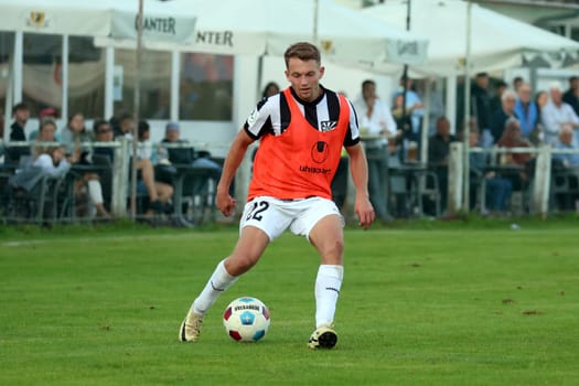 Leon Albrecht (FC 08 Villingen) at the SBFV Cup round of 16 23/24: VfR Hausen- - FC 08 Villingen