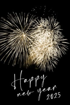 Luxury firework event sky show turn of the year celebration. Holidays season party time. Premium entertainment nightlife background.