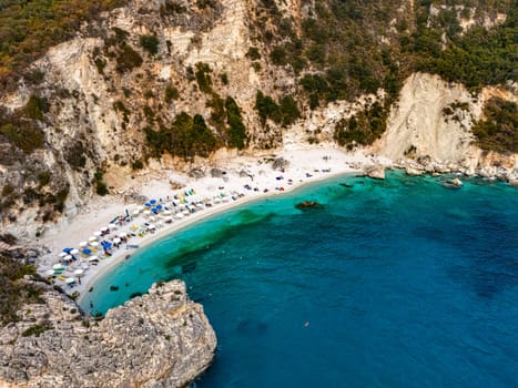 Agiofili Beach, on the coast of Lefkada, in the Ionian Islands of Greece