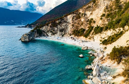 Agiofili Beach, on the coast of Lefkada, in the Ionian Islands of Greece