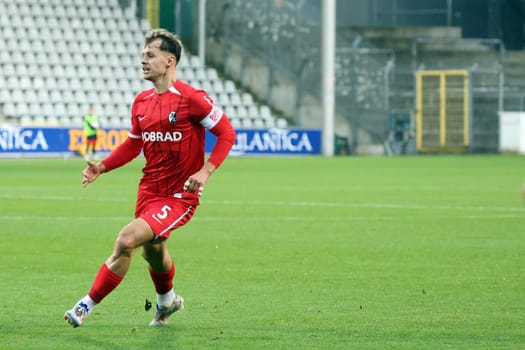 Fabian Rüdlin (SC Freiburg II / U23) at the match of the Fussball-RL SW 24-25: 9.