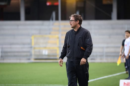 Coach: Benedetto Muzzicato (SC Freiburg II / U23) in the match of the Football RL SW 24-25: 9. Sptg: SC Freiburg II vs Bahlinger SC