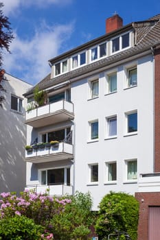 Modern residential building, multi-family house, , Bremen, Germany