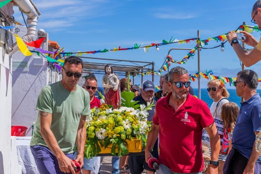 Berlenga island, Portugal: June 22, 2024: Festival in Honor of Saint John the Baptist, in Berlenga island, Peniche. Portugal