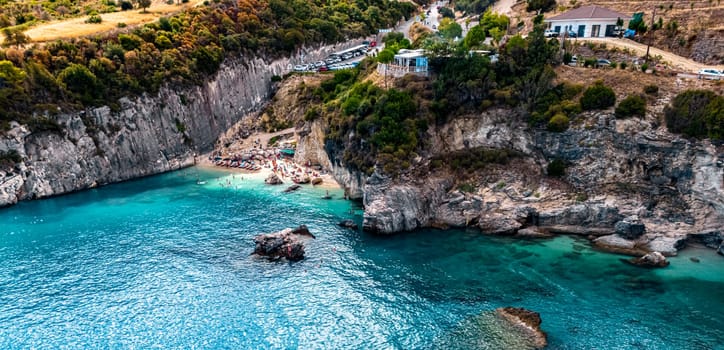 Xigia Pelagaki Beach, on the coast of Zakynthos, Greece