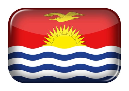 A Kiribati web icon rectangle button with clipping path