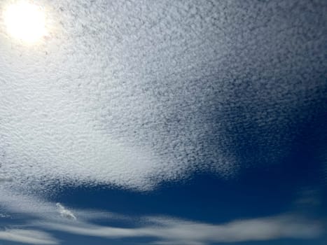 Fleecy clouds,Cirrocumulus undulatus,herald rain