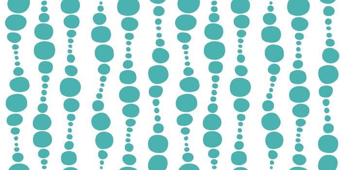Seamless geometric pattern. Waves and circles in black and white. Vector illustration