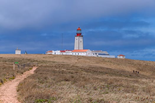Berlenga island, Portugal: June 22, 2024: Berlenga Lighthouse, in the natural reserve of the Berlengas archipelago, near Peniche. Portugal