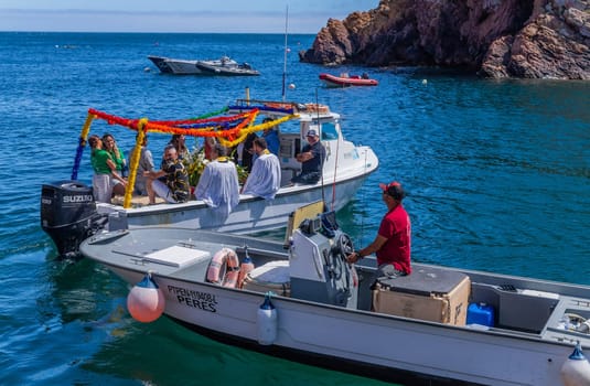 Berlenga island, Portugal: June 22, 2024: Festival in Honor of Saint John the Baptist, in Berlenga island, Peniche. Portugal