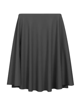 Black fabric covering a cube or rectangular shape, isolated on white background. Can be used as a stand for product display, draped table. Vector illustration