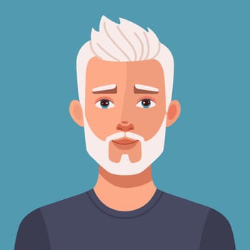 Young handsome casually dressed hipster guy with modern haircut and beard.