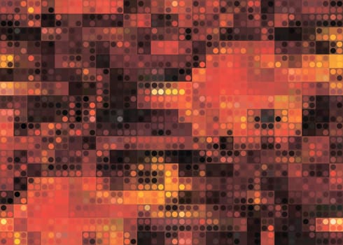 Digital lava flow camo, seamless black orange pattern for your design. Camouflage sporty fiery coloring, modern fabric print. Abstract repeating wallpapers. Vector pixel art texture
