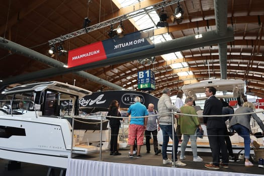 Small and large boats as far as the eye can see - The 63rd Interboot 2024 trade fair in Friedrichshafen is open