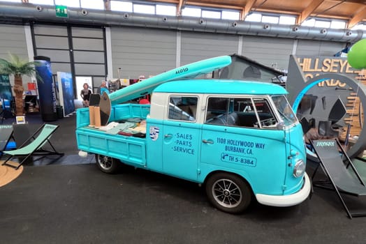 Old VW bus converted  The 63rd Interboot 2024 trade fair in Friedrichshafen has opened