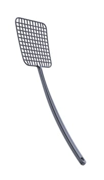Plastic fly swatter on white background