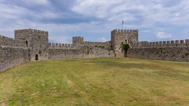 Detail of the ruined castle of Montemor-o-Velho, Portugal