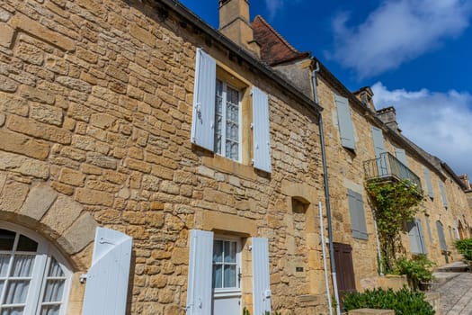 Old Houses of the medieval town of Domme in the Dordogne, France
