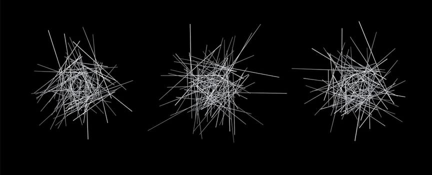 Scribble messy vector lines, stress representation