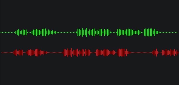 Audio waveform, music wave vector