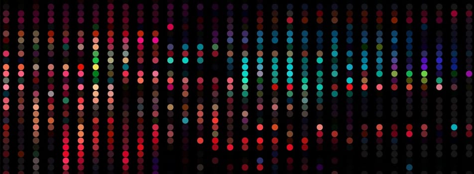 Trendy glitch pattern on dark background. Abstract vector geometric elements