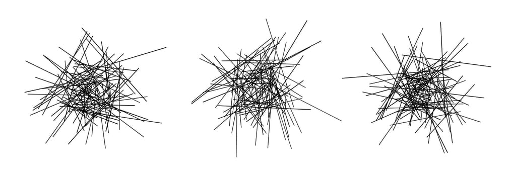 Scribble messy vector lines, stress representation