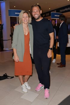 Laura Ludwig,Moritz Fürste,Sport Quiz Charity Gala in favor of the Right to Play in the VIP area of the Volksparkstadion,Hamburg,24.09.2024