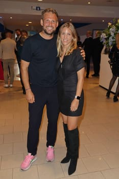 Moritz Fürste,Stephanie Fürste,Sport Quiz Charity Gala in favor of Right to Play in the VIP area of the Volksparkstadion,Hamburg,24.09.2024