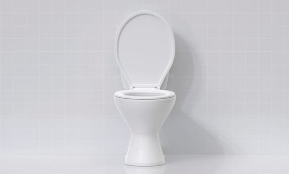 Toilet bowl in the bathroom