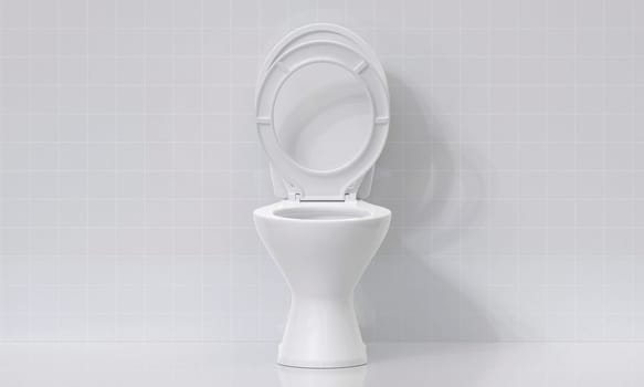 Toilet bowl in the bathroom