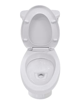 Toilet bowls on white background