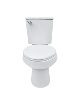 Toilet bowls on white background