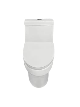 Toilet bowls on white background